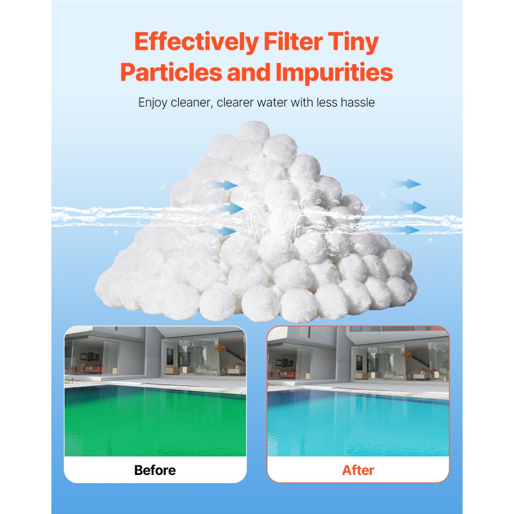 F7 - 3.5 lbs Polyester Pool Filter Balls for Sand Filters