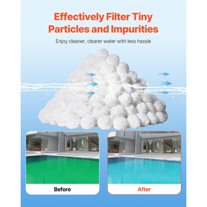 F7 - 3.5 lbs Polyester Pool Filter Balls for Sand Filters