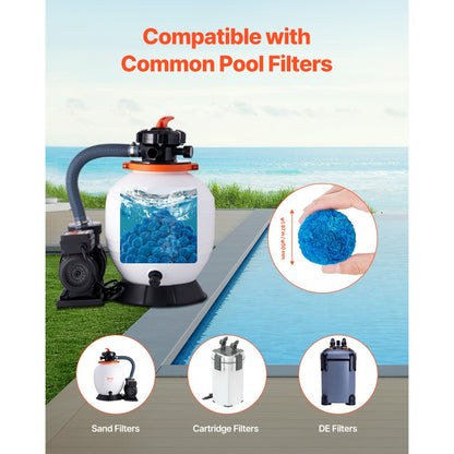 F11 - 1.5 lbs Pool Filter Balls for Sparkling Water