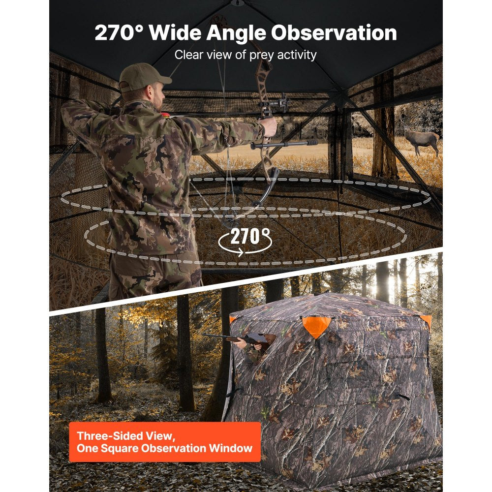 ZH717167-TS - 270° Camouflage Hunting Blind for 4-5 People