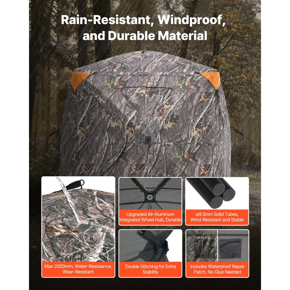 ZH717167-TS - 270° Camouflage Hunting Blind for 4-5 People
