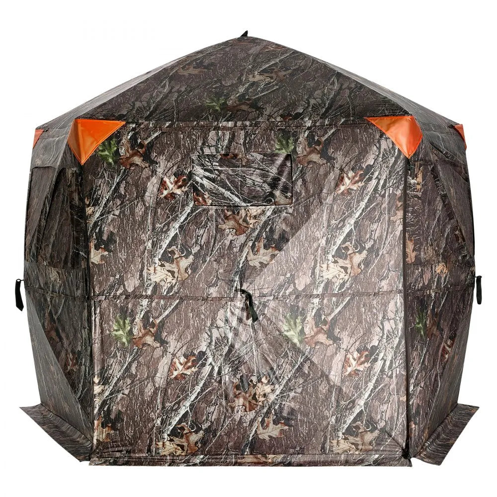 ZHS8472-7 - 288° Camouflage Hunting Blind for 6-7 Persons, Easy Setup