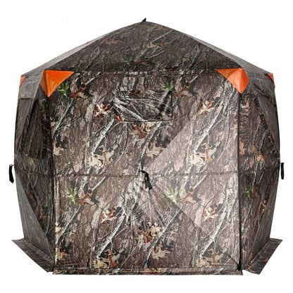 ZHS8472-7 - 288° Camouflage Hunting Blind for 6-7 Persons, Easy Setup