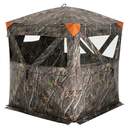 ZHS5867-6 - 270° Camo Hunting Blind for 2-3 Persons, Weather-Resistant