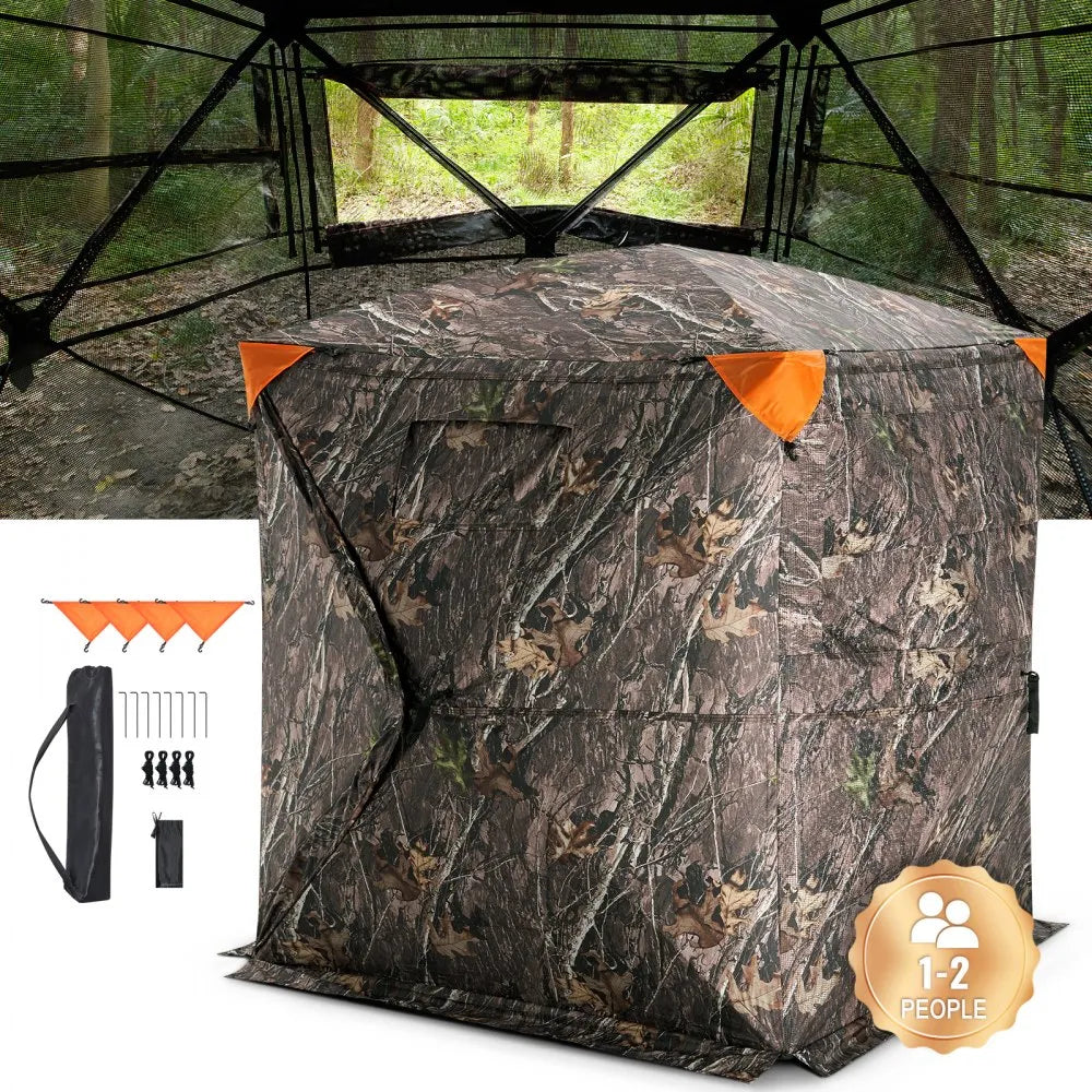 ZHS5567-1 - 270° View Pop-Up Hunting Blind with Quiet Zipper Door