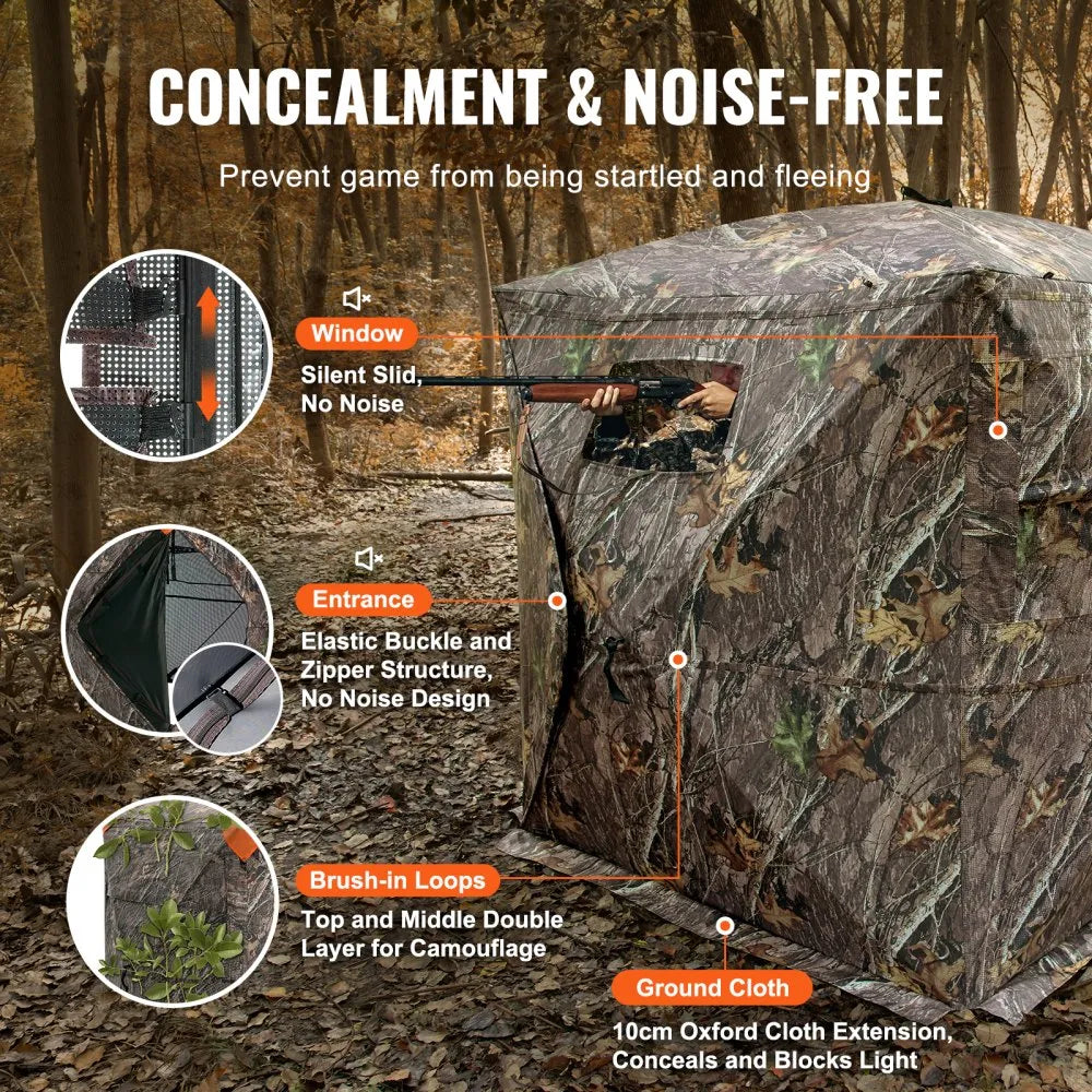 ZHS5867-2 - Portable 2-3 Person Hunting Blind with 270° View