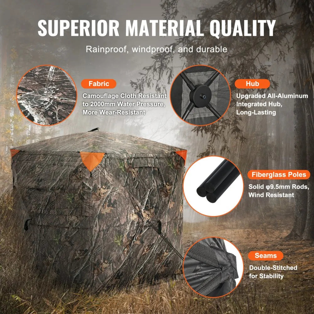 ZHS5867-2 - Portable 2-3 Person Hunting Blind with 270° View