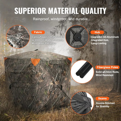 ZHS5867-2 - Portable 2-3 Person Hunting Blind with 270° View