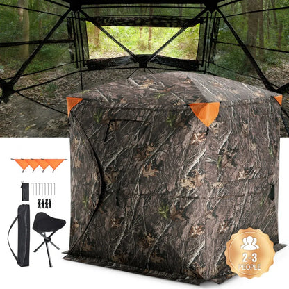 ZHS5867-2 - Portable 2-3 Person Hunting Blind with 270° View
