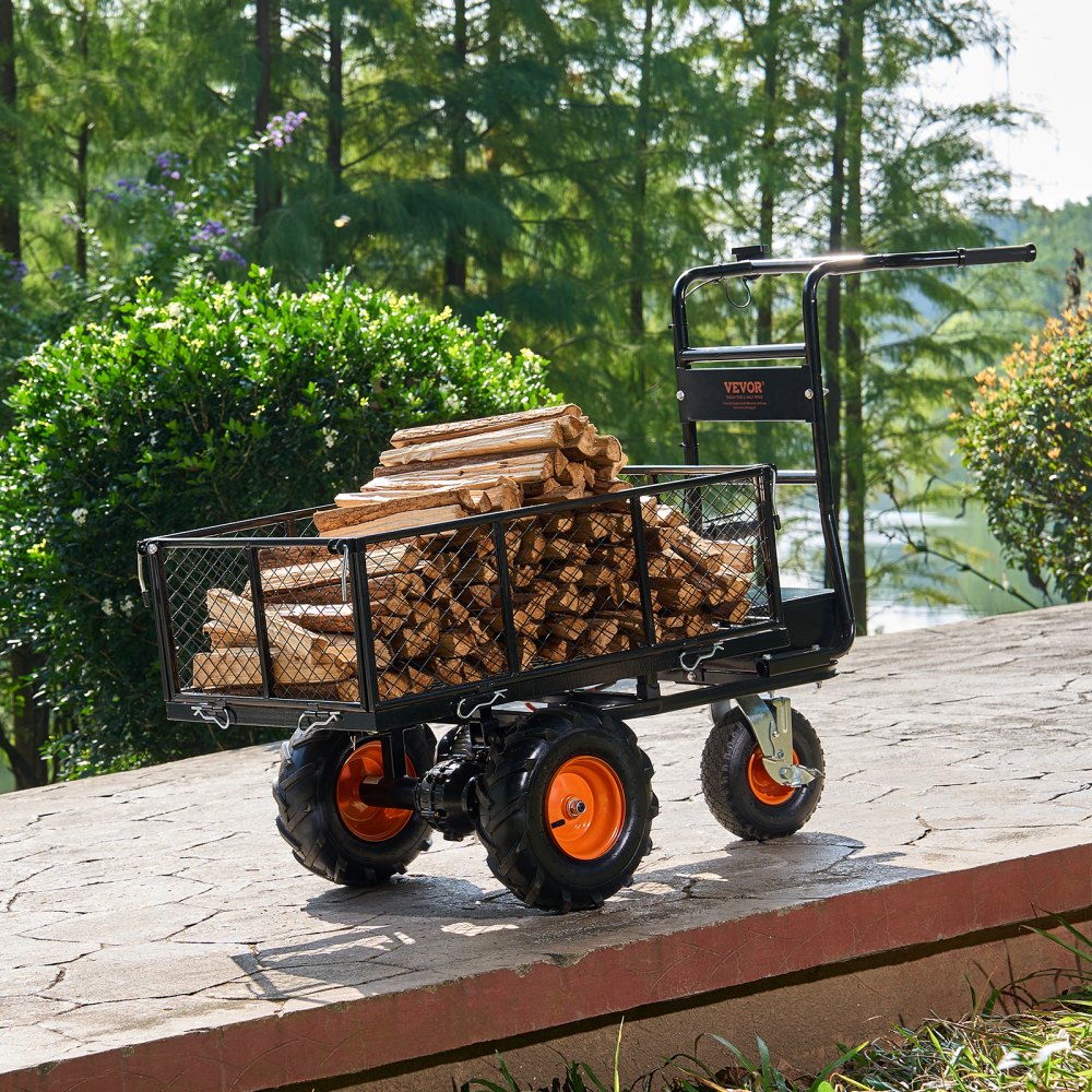 EWB7614 - 500lbs Electric Garden Cart with 6ft³ Capacity and Brake System