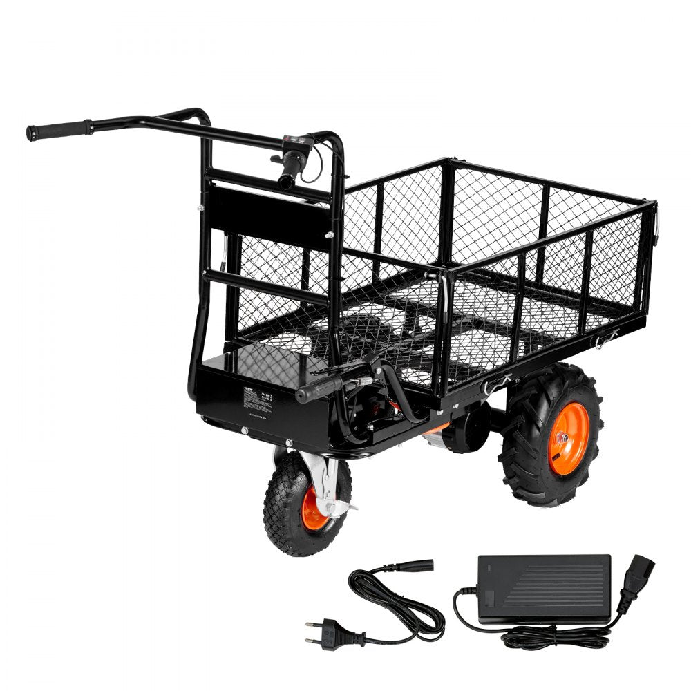 EWB7614 - 500lbs Electric Garden Cart with 6ft³ Capacity and Brake System