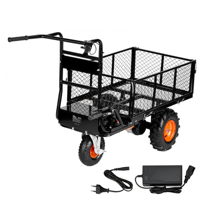 EWB7614 - 500lbs Electric Garden Cart with 6ft³ Capacity and Brake System