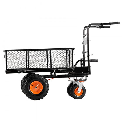 EWB8613 - 660lbs Electric Steel Cart with 500W Motor & 6ft³ Capacity