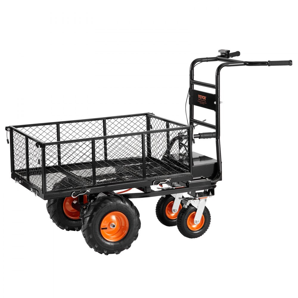EWB8613 - 660lbs Electric Steel Cart with 500W Motor & 6ft³ Capacity