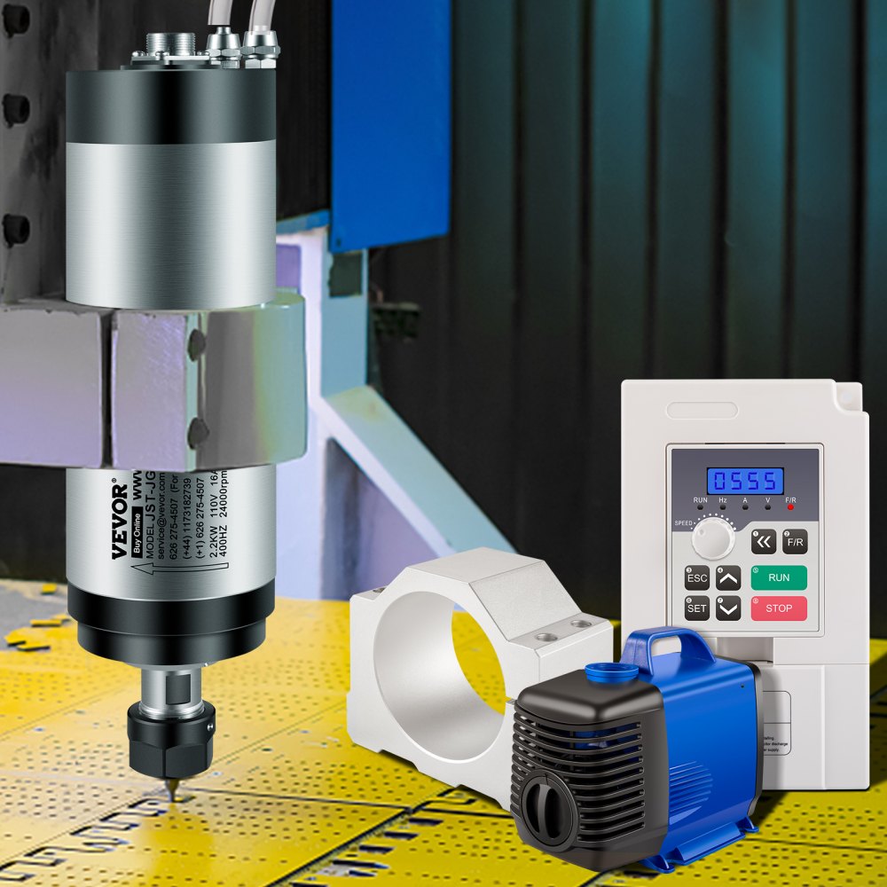 010501706315 - High-Speed CNC Spindle Motor Kit, 3.1" x 11.4"