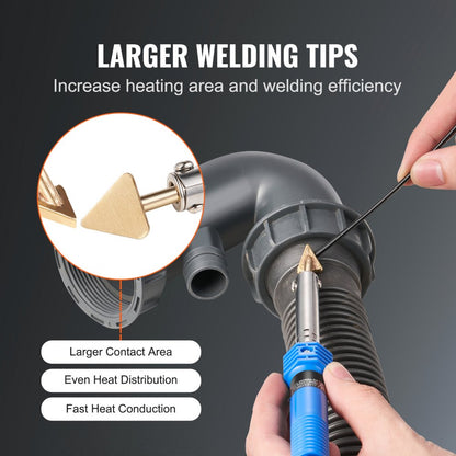 HOT-100W - 100W VEVOR Plastic Welding Kit with 3 Tips