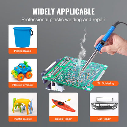 HOT-100W - 100W VEVOR Plastic Welding Kit with 3 Tips
