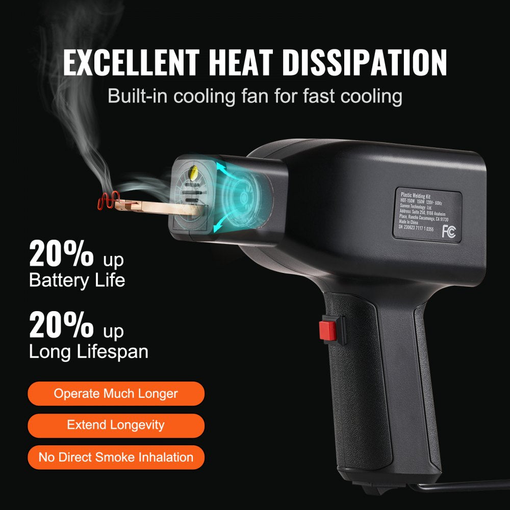 HOT-150W - Versatile Plastic Welding Kit for Fast Repairs