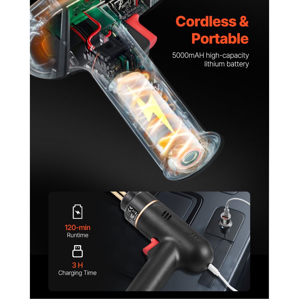 XC-01 - 120W Cordless Plastic Welder with 400 Staples & Accessories