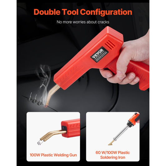 H50+XCER-01 - 100W Plastic Welding Kit with 1000 Staples & Carrying Case