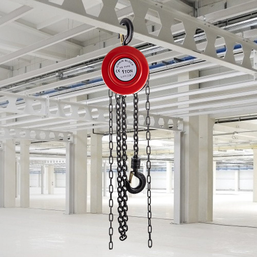 VV-RCH-1T2.5M - 1 Ton VEVOR Hand Chain Hoist with 8ft Lift