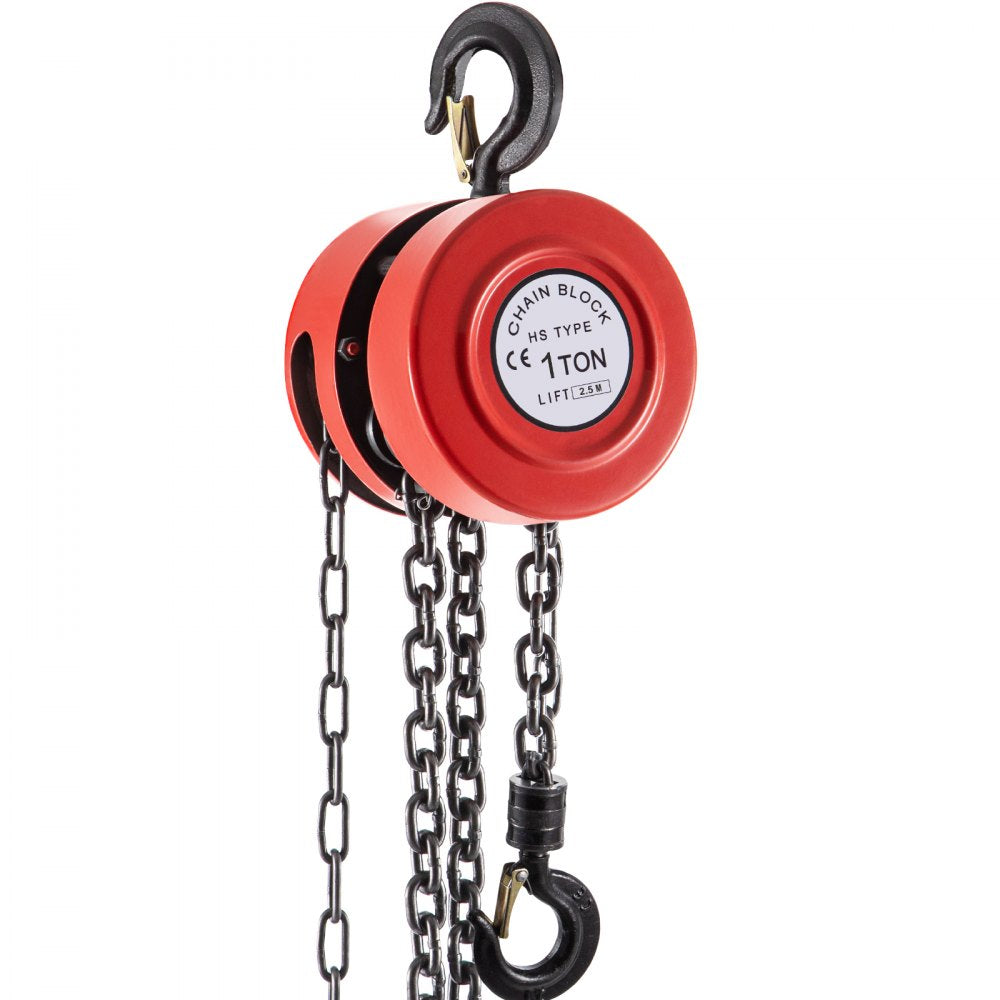 VV-RCH-1T2.5M - 1 Ton VEVOR Hand Chain Hoist with 8ft Lift