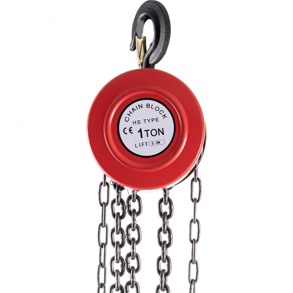 VV-RCH-1T2.5M - 1 Ton VEVOR Hand Chain Hoist with 8ft Lift