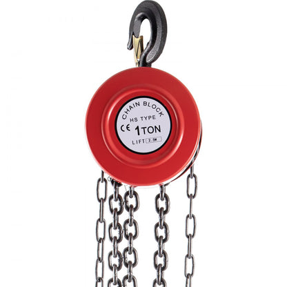 VV-RCH-1T2.5M - 1 Ton VEVOR Hand Chain Hoist with 8ft Lift