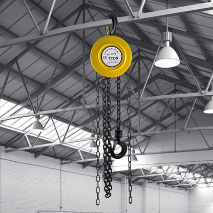 VV-YCH-1T4.5M - 2200 lbs Steel Hand Chain Hoist for Heavy Loads