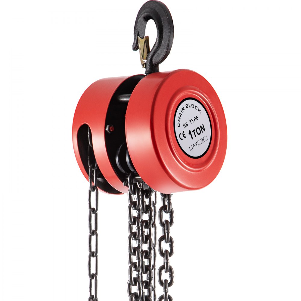VV-RCH-1T3M - 2200lbs VEVOR Hand Chain Hoist, 10ft Lift Height