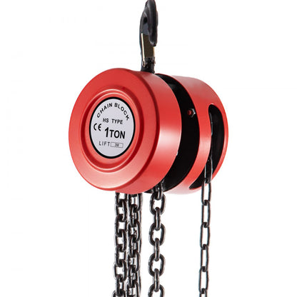 VV-RCH-1T3M - 2200lbs VEVOR Hand Chain Hoist, 10ft Lift Height