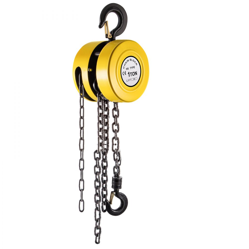 VV-YCH-1T6M - 1 Ton Hand Chain Hoist with 20 ft Lift Height