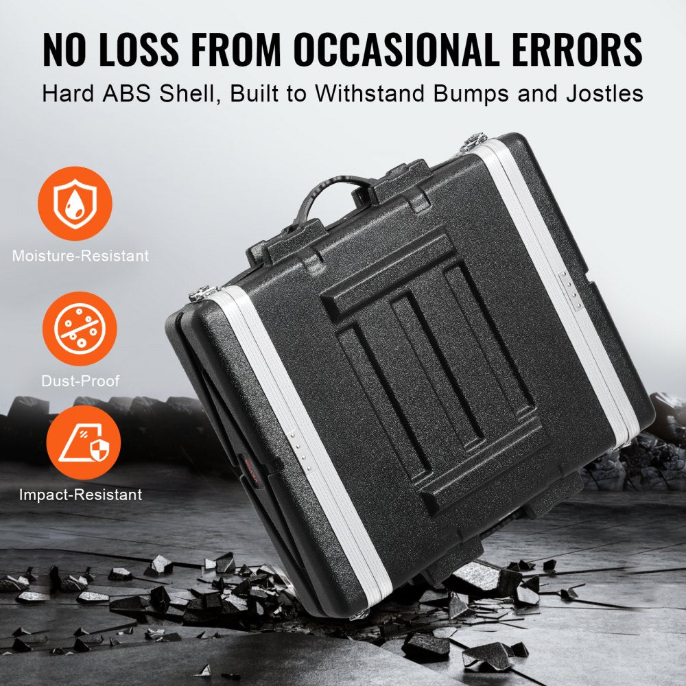 ABS-2UL - 19" Durable ABS Rack Case with Handle & Secure Latches