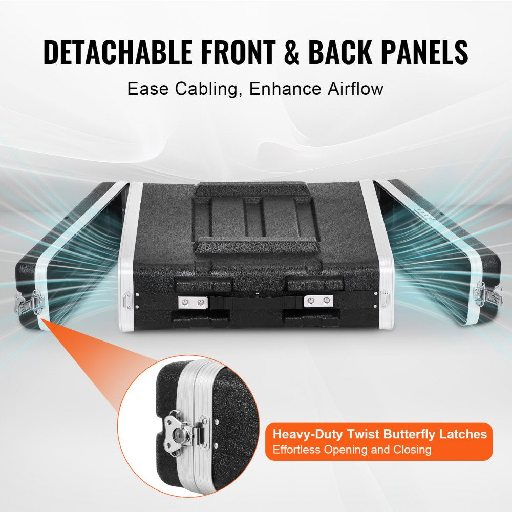 ABS-2UL - 19" Durable ABS Rack Case with Handle & Secure Latches