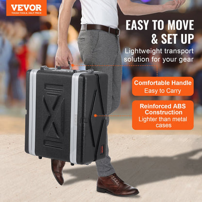 ABS-4UM - Durable 4U ABS Rack Case, 14" Deep for Secure Equipment Storage