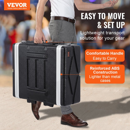 ABS-4UL - 4U ABS Rack Case for 19-Inch Gear, Transport Ready