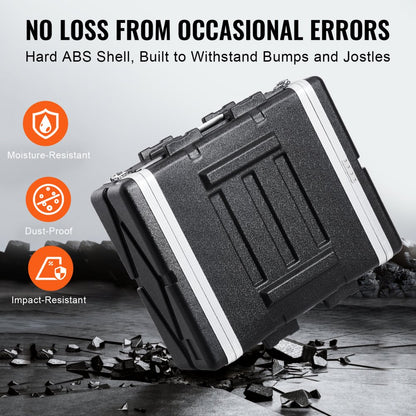 ABS-4UL - 4U ABS Rack Case for 19-Inch Gear, Transport Ready