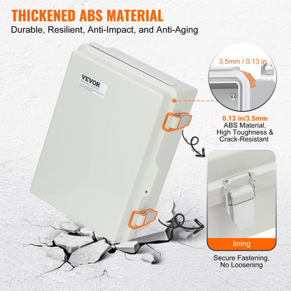 SP-CAG-203018 - Weather-Resistant 11.81" Junction Box with Metal Latches