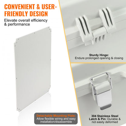 SP-CAG-253515 - IP67-Rated Durable Outdoor Junction Box with Hinged Cover
