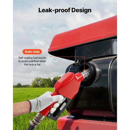 YHM-120D - 32-Gallon Portable Fuel Caddy with 12V Electric Pump