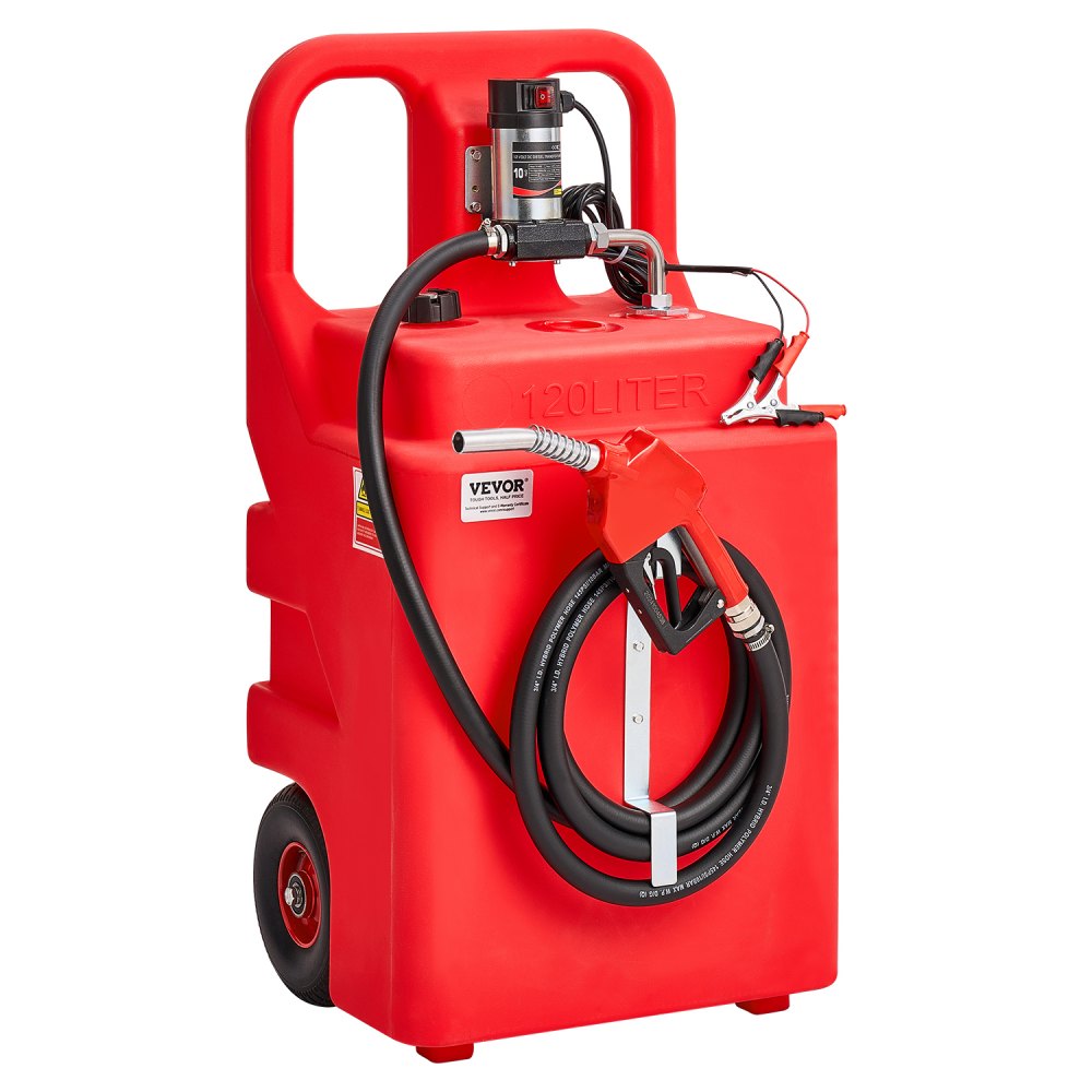 YHM-120D - 32-Gallon Portable Fuel Caddy with 12V Electric Pump