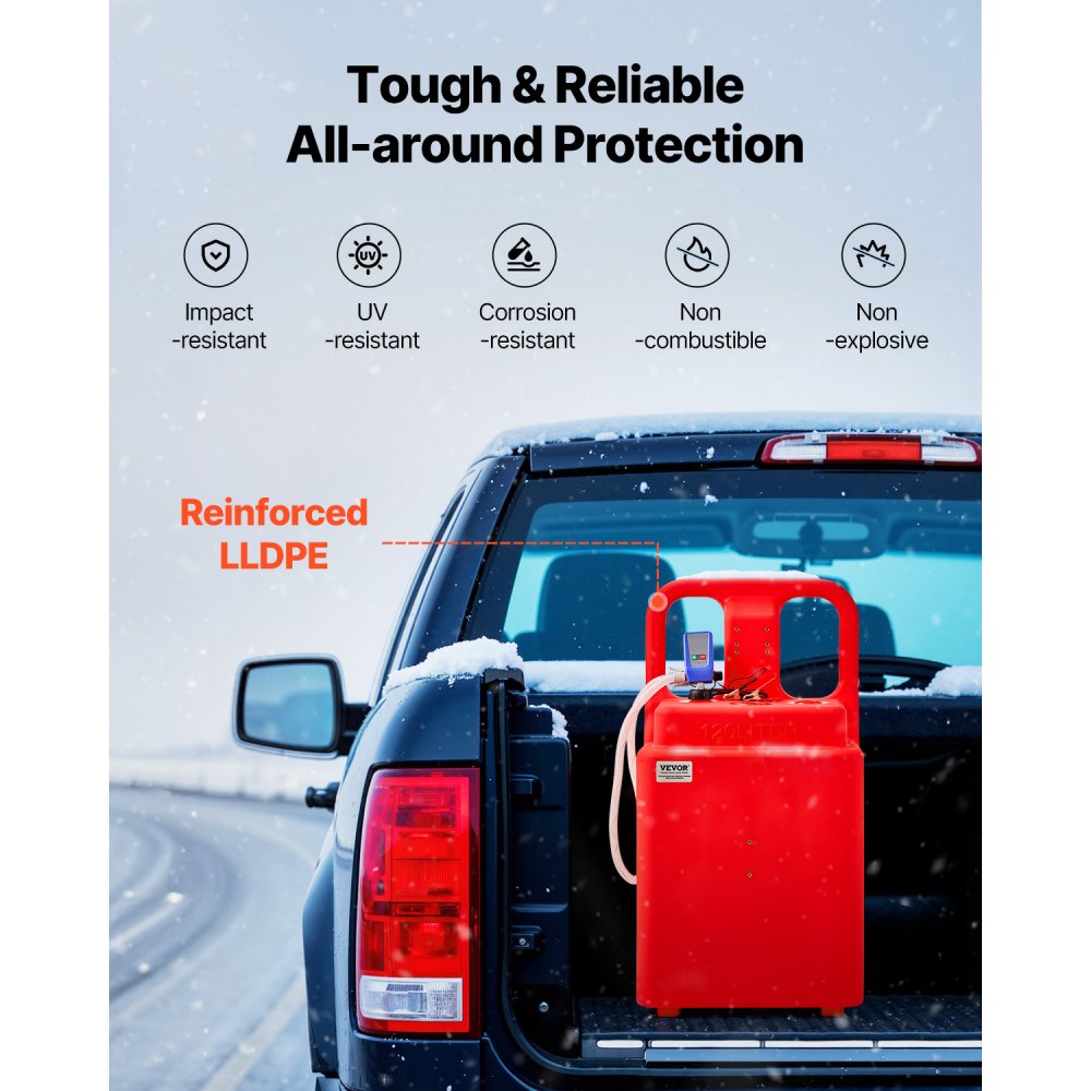 YHM-120B - 32 Gallon Portable Fuel Caddy with 12V Electric Pump