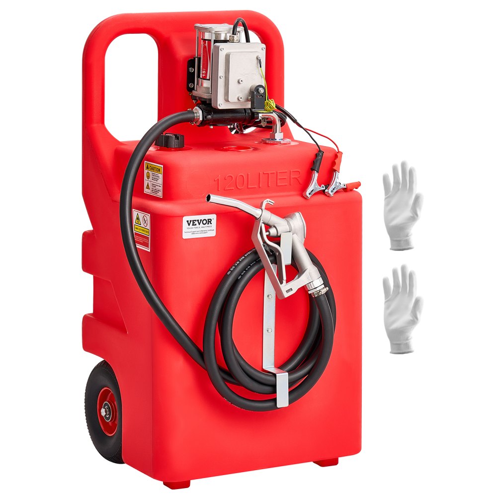 YHM-120G - 32-Gallon Portable Fuel Caddy with 12V Electric Pump