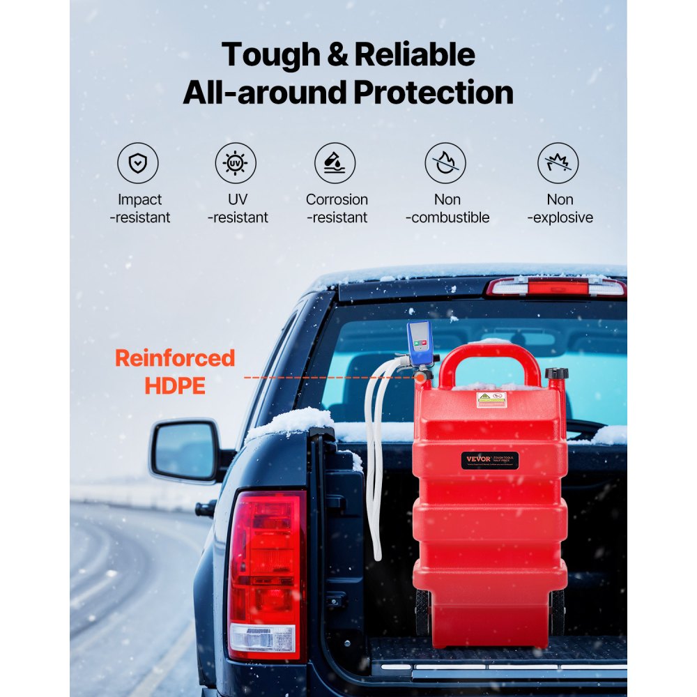YHM-60B - 16 Gallon Portable Plastic Fuel Caddy for Easy Refueling
