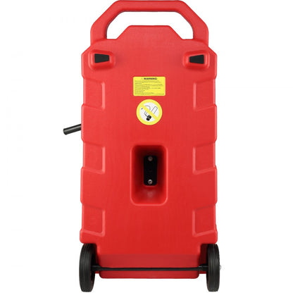 JGC16PH - 16-Gallon Portable Fuel Caddy with Rubber Wheels and Hand Pump