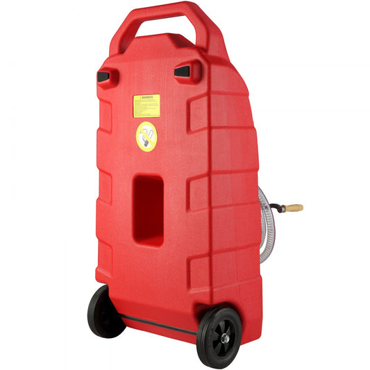 JGC16P - 16 Gallon VEVOR Fuel Caddy with Rubber Wheels for Easy Transport