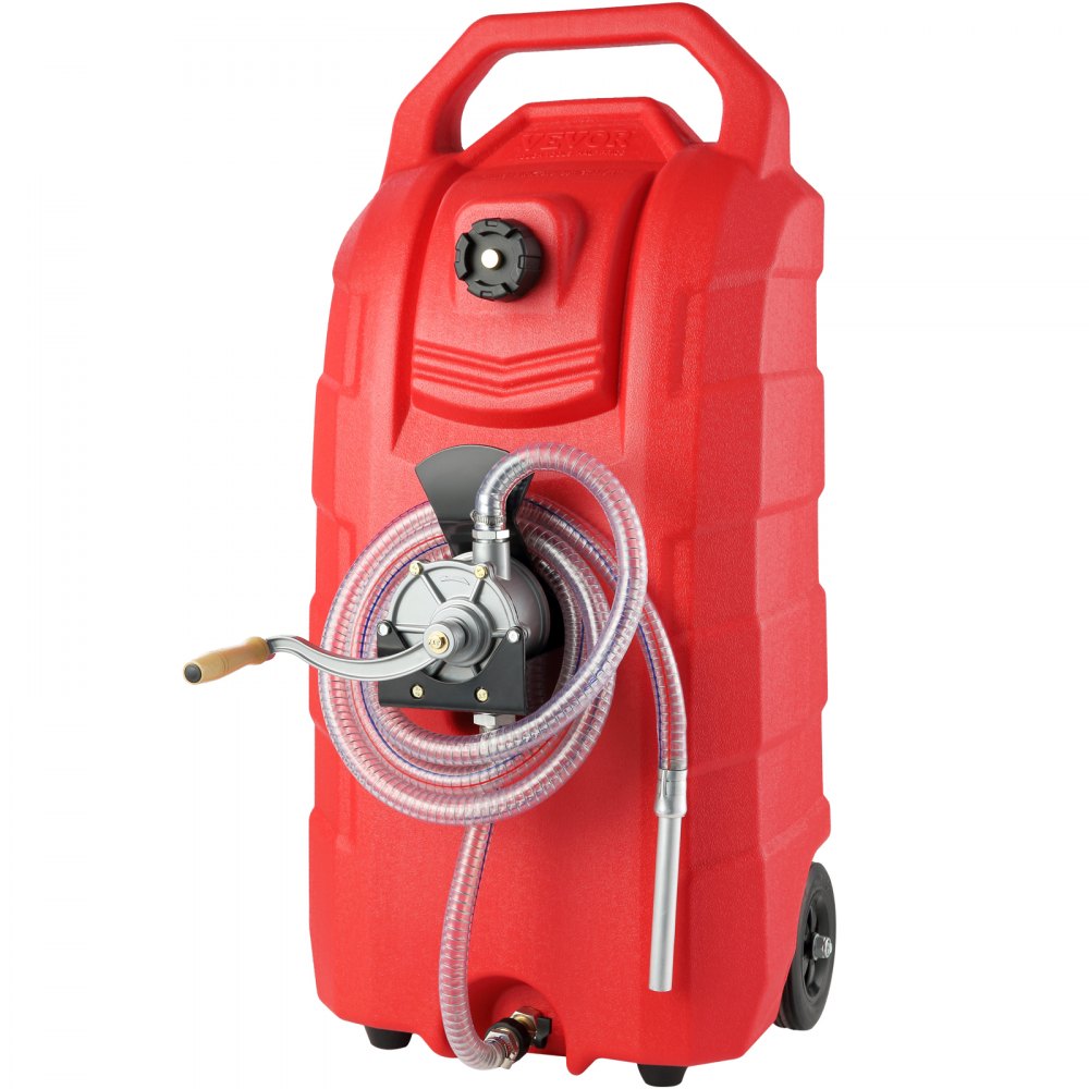 JGC16P - 16 Gallon VEVOR Fuel Caddy with Rubber Wheels for Easy Transport