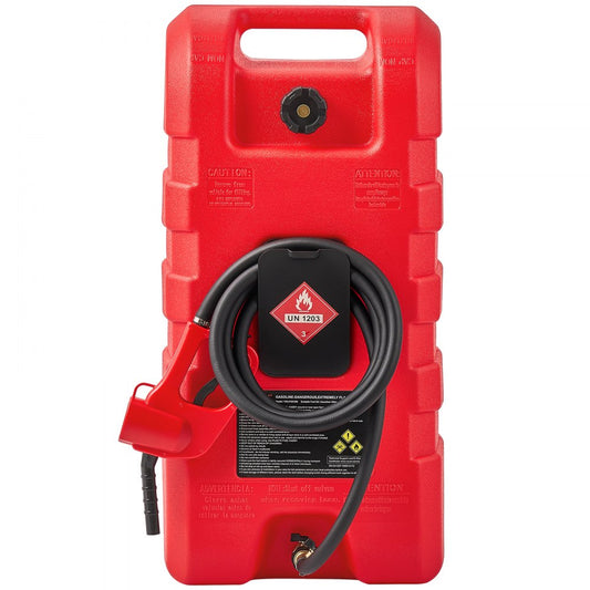 YOILP5035M - 15-Gallon Portable Fuel Caddy with Hand Pump & Safety Nozzle