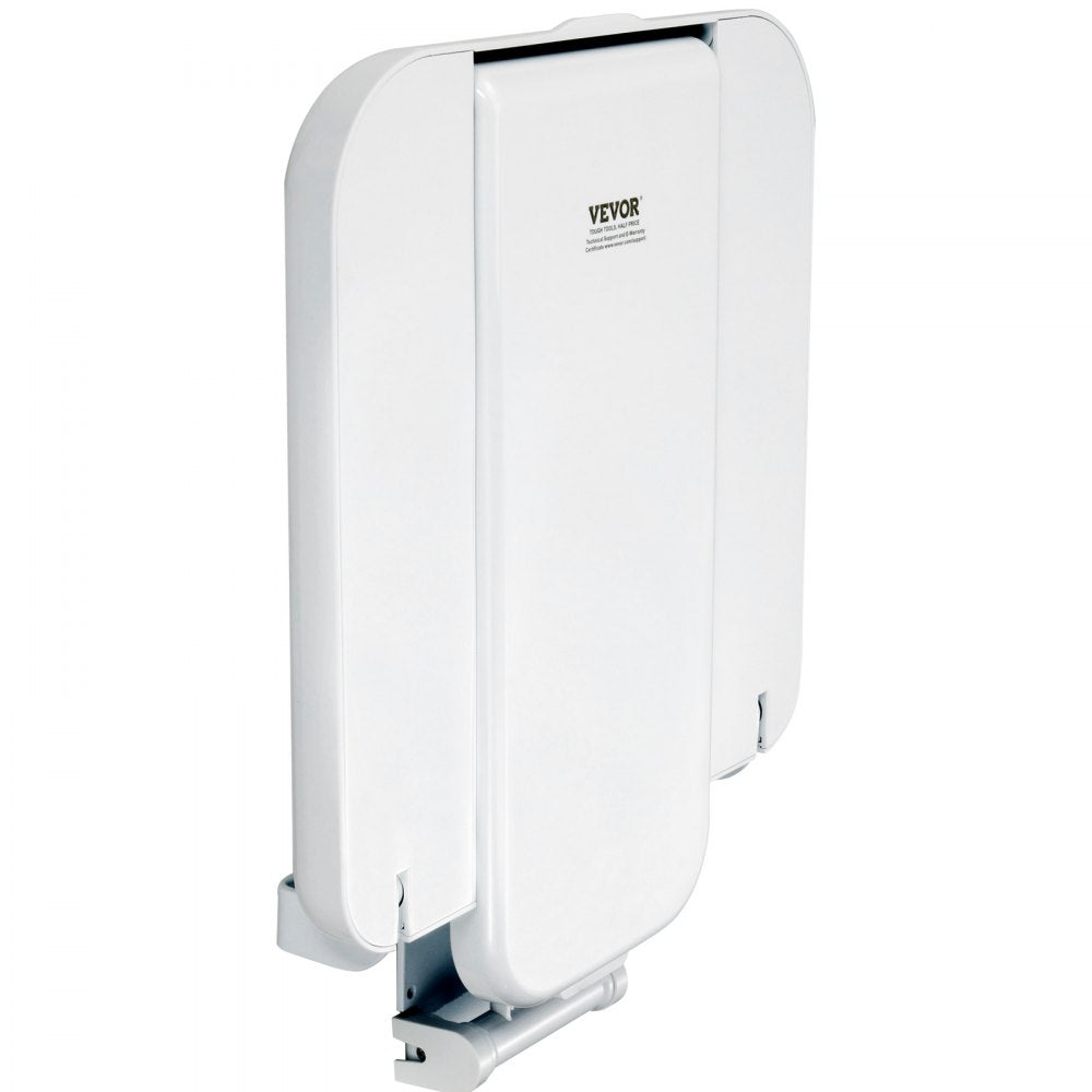 LY001 - Wall-Mounted Foldable Shower Seat, 15.7" x 16.7", ABS & Steel