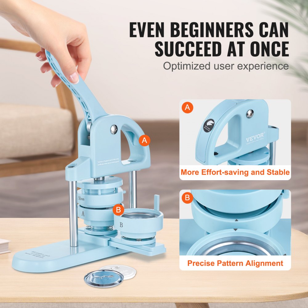 JMB-X3 - Versatile 3-in-1 Button Maker for Custom Badges and Crafts
